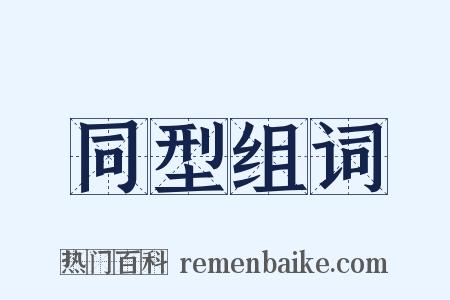 同型组词是什么意思的图片